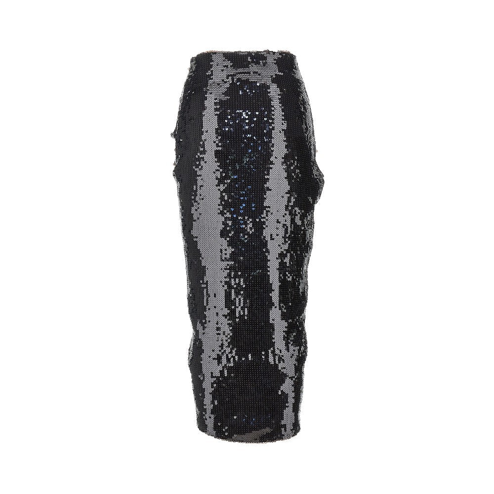 sequinned midi skirt