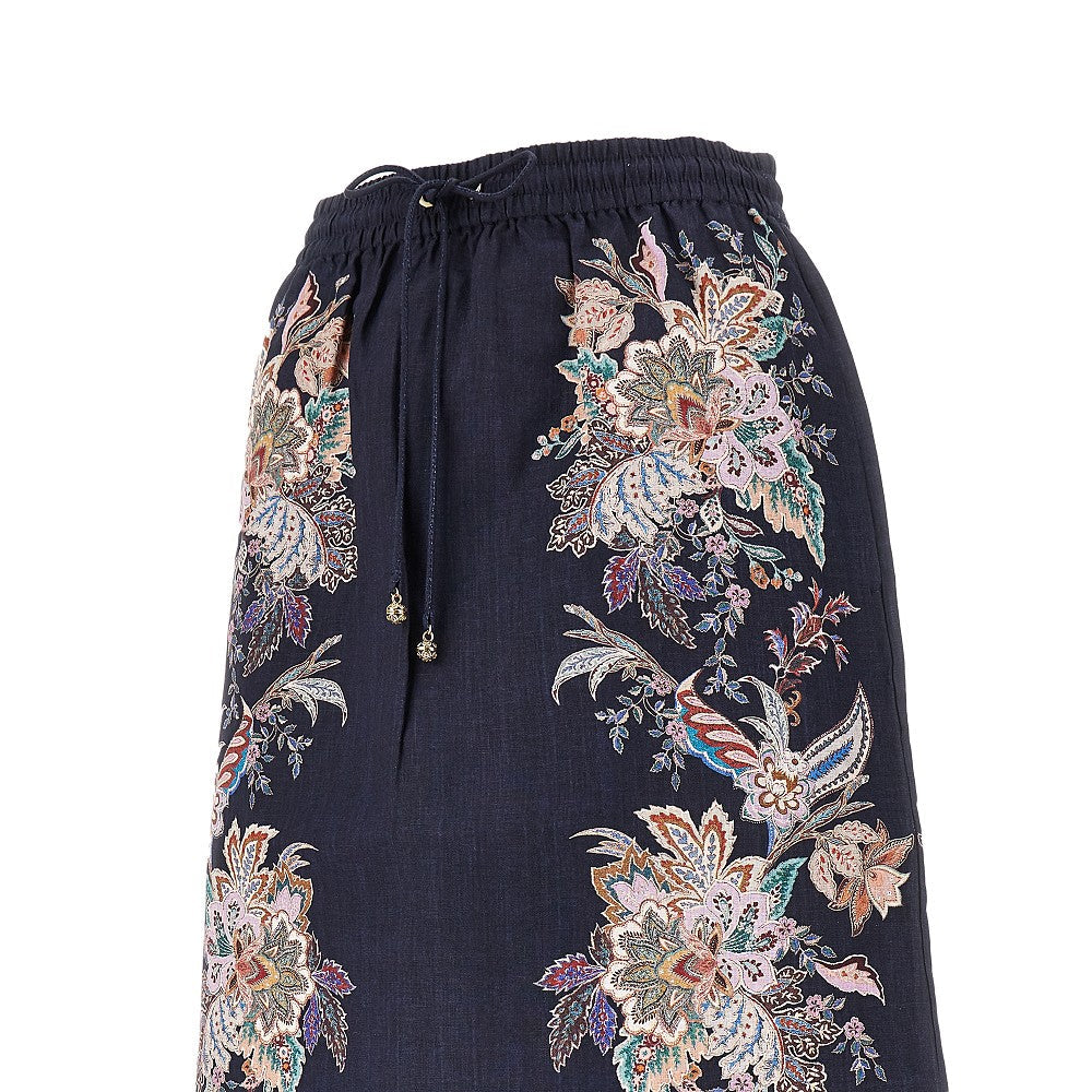 ZIMMERMANN I rhiannon scalloped midi skirt