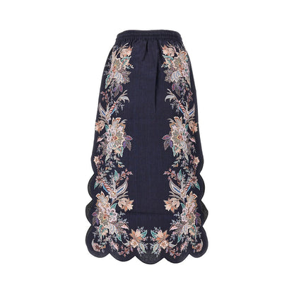 ZIMMERMANN I rhiannon scalloped midi skirt
