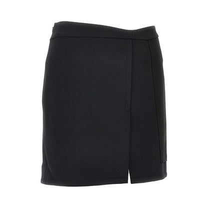 VICTORIA BECKHAM 10 double crepe and satin mini skirt