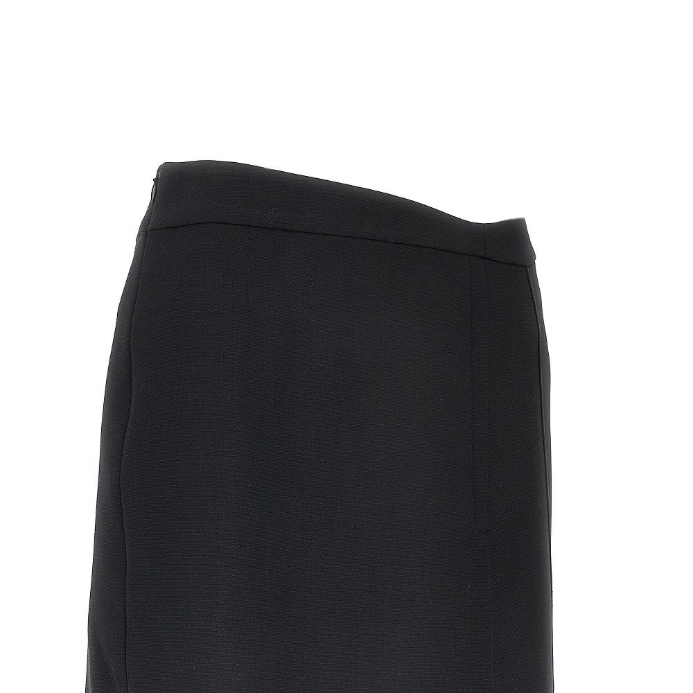 VICTORIA BECKHAM 10 double crepe and satin mini skirt