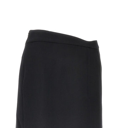 VICTORIA BECKHAM 10 double crepe and satin mini skirt