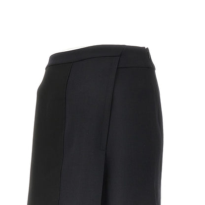 VICTORIA BECKHAM 10 double crepe and satin mini skirt