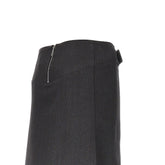 RABANNE 36 wool skirt with splits and belt
