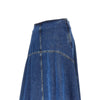 cotton denim long skirt