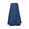 cotton denim long skirt