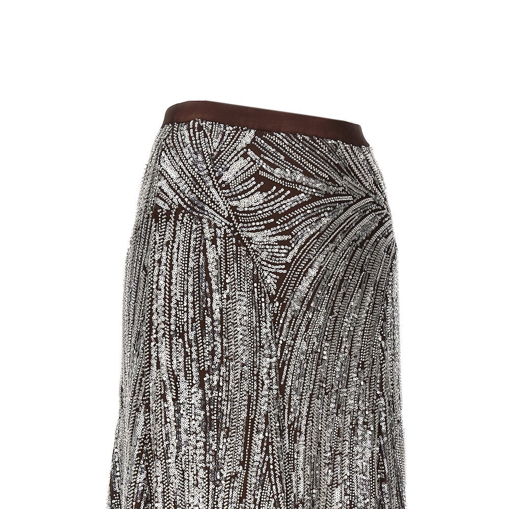 RABANNE 36 embroidered long skirt