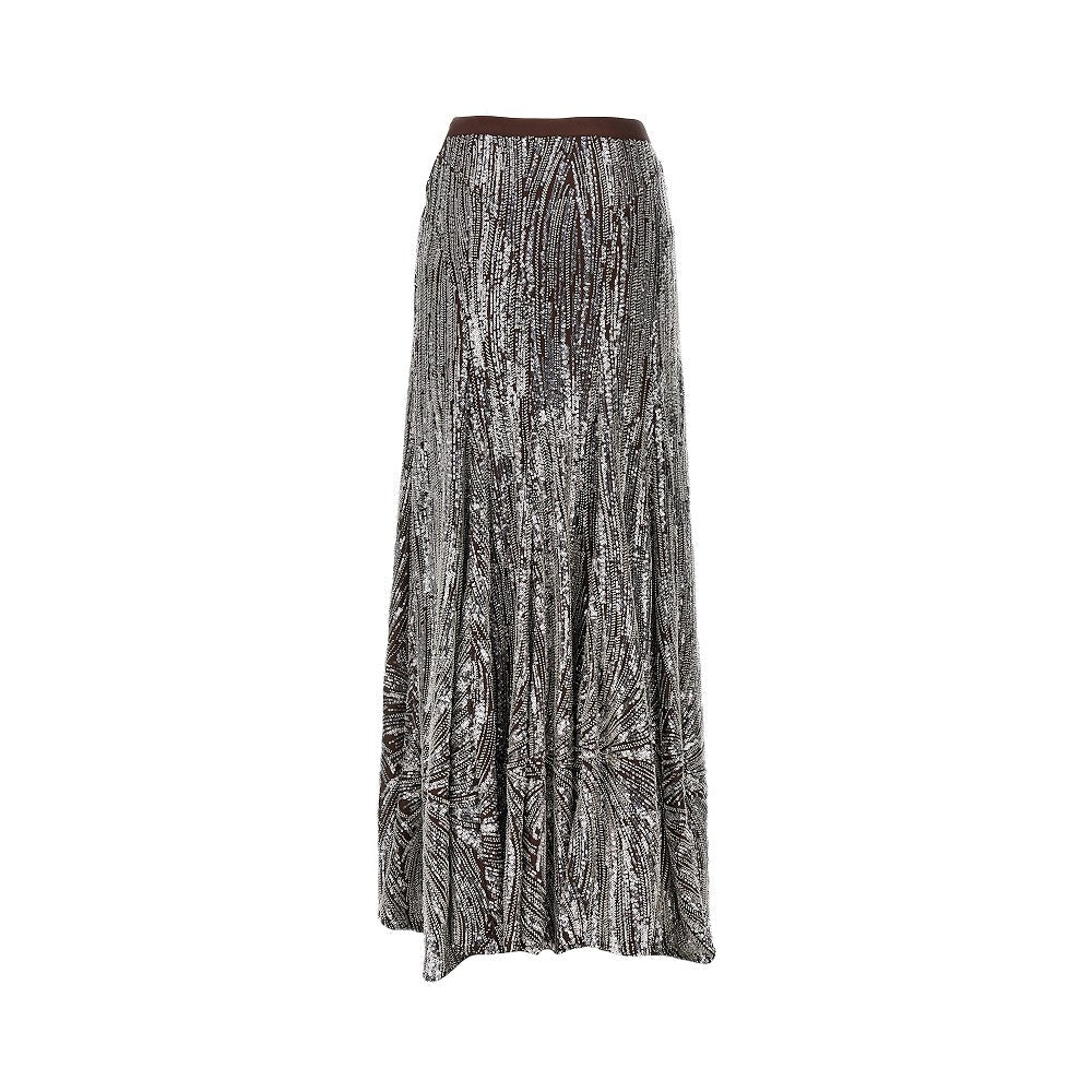 embroidered long skirt