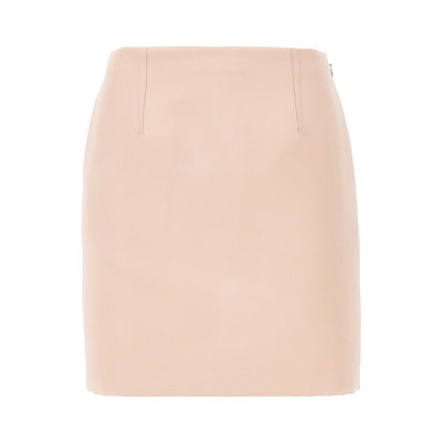 CHLOE' 36 technical duchesse satin mini skirt