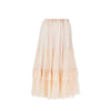 silk muslin flounced long skirt
