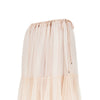 silk muslin flounced long skirt