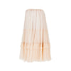 silk muslin flounced long skirt