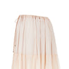 silk muslin flounced long skirt