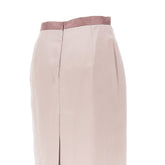 VALENTINO 40 satin midi skirt with bow