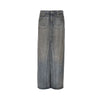 nolita coated denim long skirt