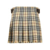 check wool mini skirt