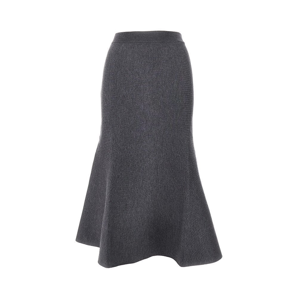 GUCCI S flared knitted midi skirt