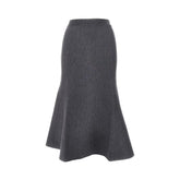 GUCCI S flared knitted midi skirt
