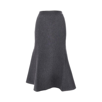 GUCCI S flared knitted midi skirt