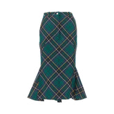 ALEXANDER MCQUEEN 40 tartan flared midi skirt