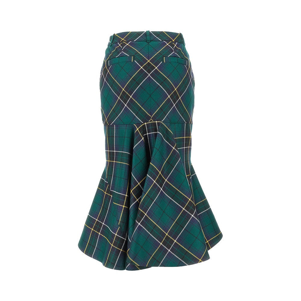 ALEXANDER MCQUEEN 40 tartan flared midi skirt