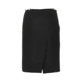 GUCCI 40 wrap skirt with horsebit details