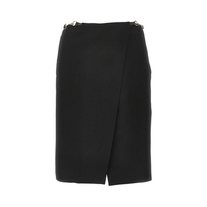 GUCCI 40 wrap skirt with horsebit details