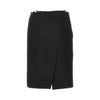 wrap skirt with horsebit details