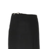 wrap skirt with horsebit details