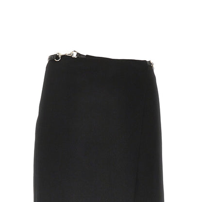 GUCCI 40 wrap skirt with horsebit details