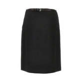 GUCCI 40 wrap skirt with horsebit details