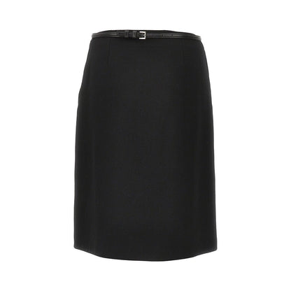 GUCCI 40 wrap skirt with horsebit details