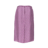 GUCCI 40 horsebit pattern silk skirt