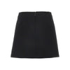 wool crepe mini skirt with double g buttons