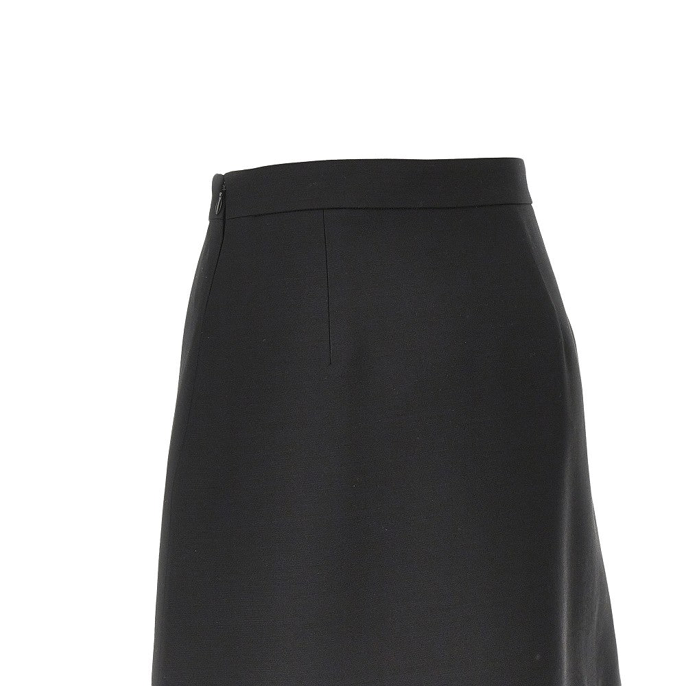 VALENTINO 40 crepe couture mini skirt