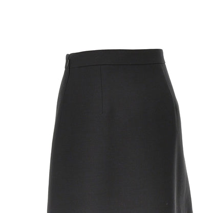 VALENTINO 40 crepe couture mini skirt