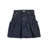 denim mini bubble skirt