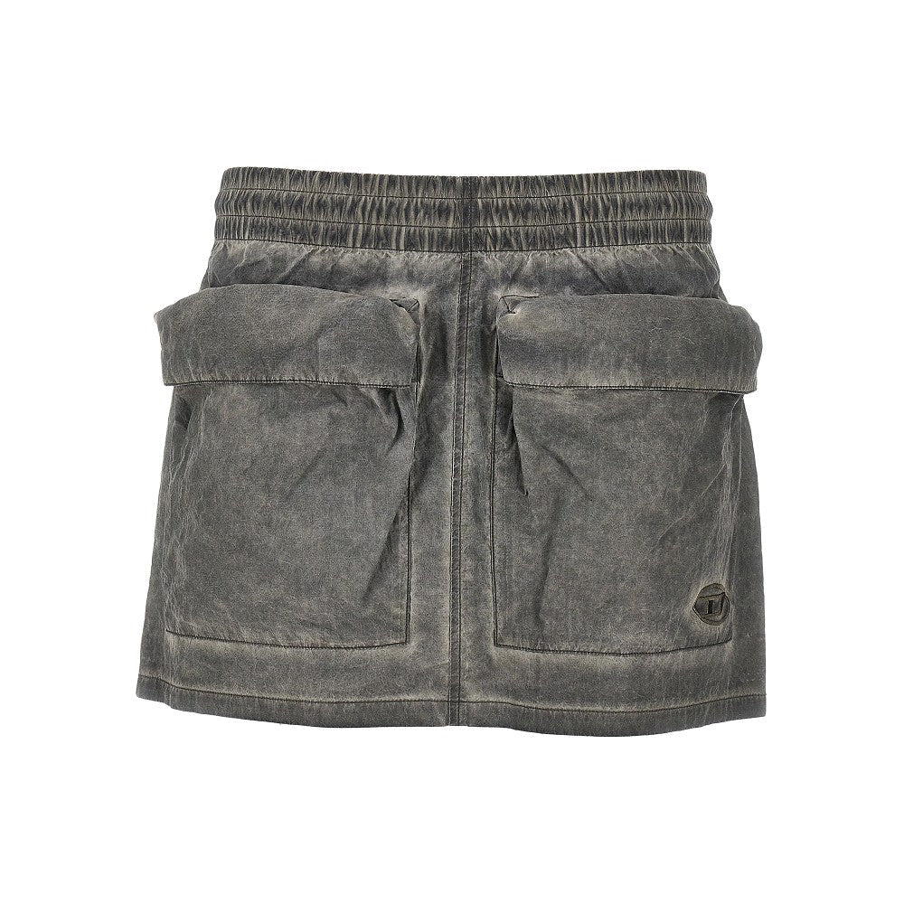 DIESEL 38 o-cean taslan fabric mini skirt