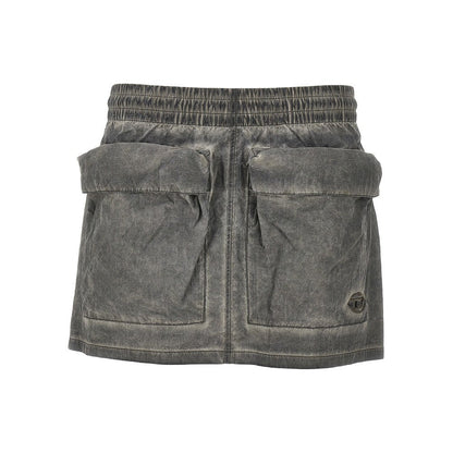 DIESEL 38 o-cean taslan fabric mini skirt