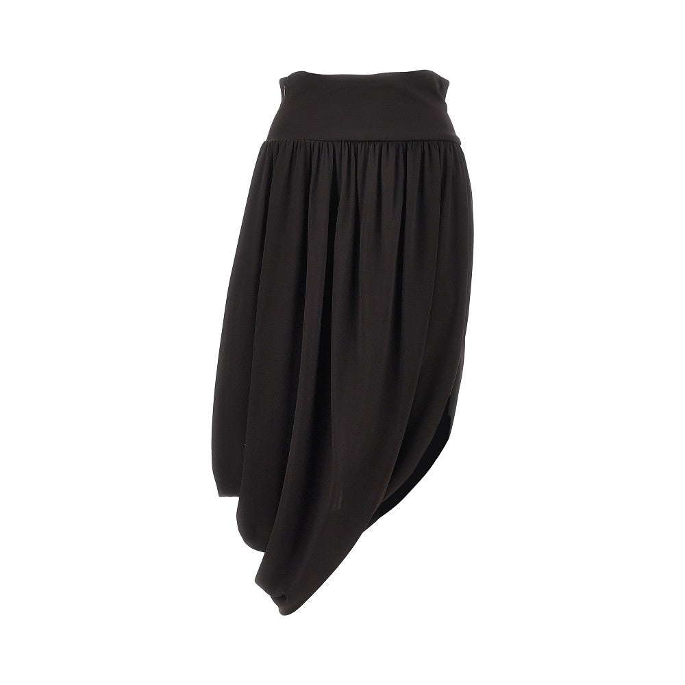 ALAIA 38 draped jersey skirt