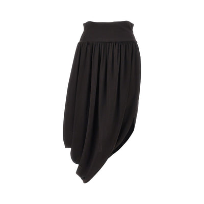 draped jersey skirt