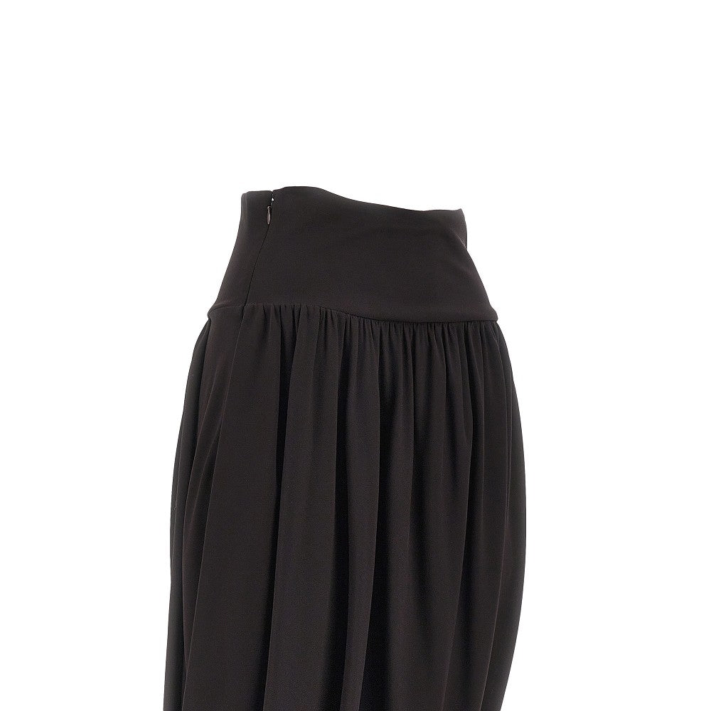 ALAIA 38 draped jersey skirt