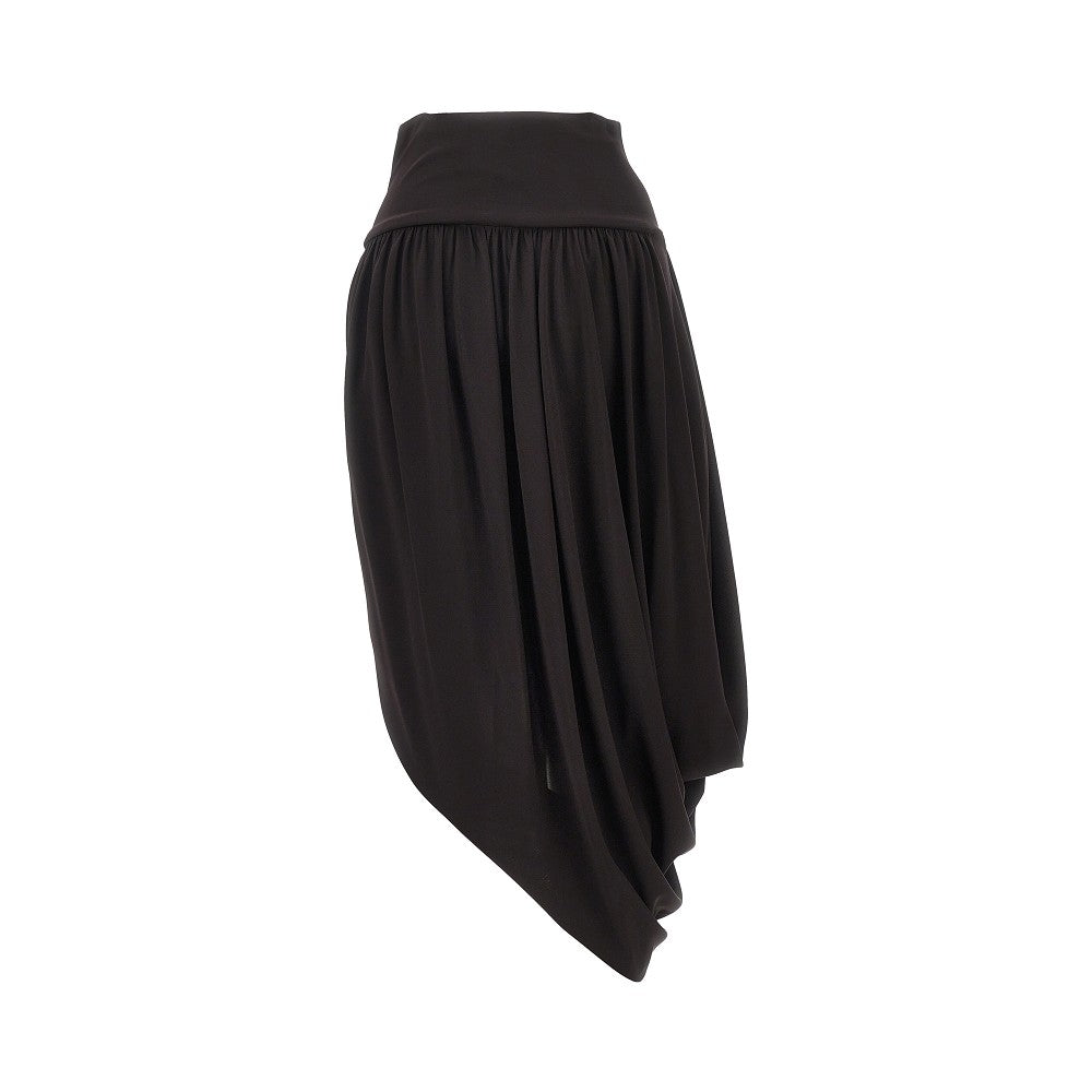 draped jersey skirt