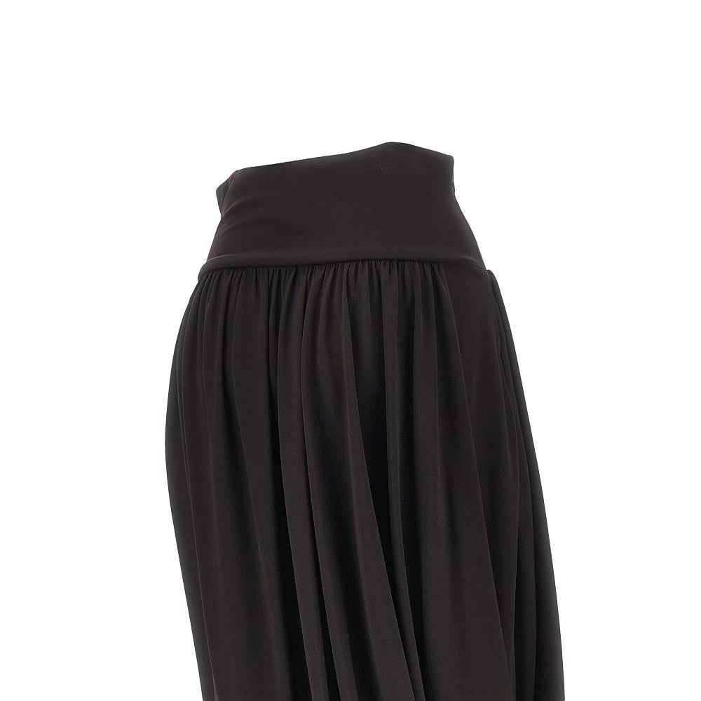 draped jersey skirt