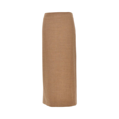 jackie stretch wool midi skirt
