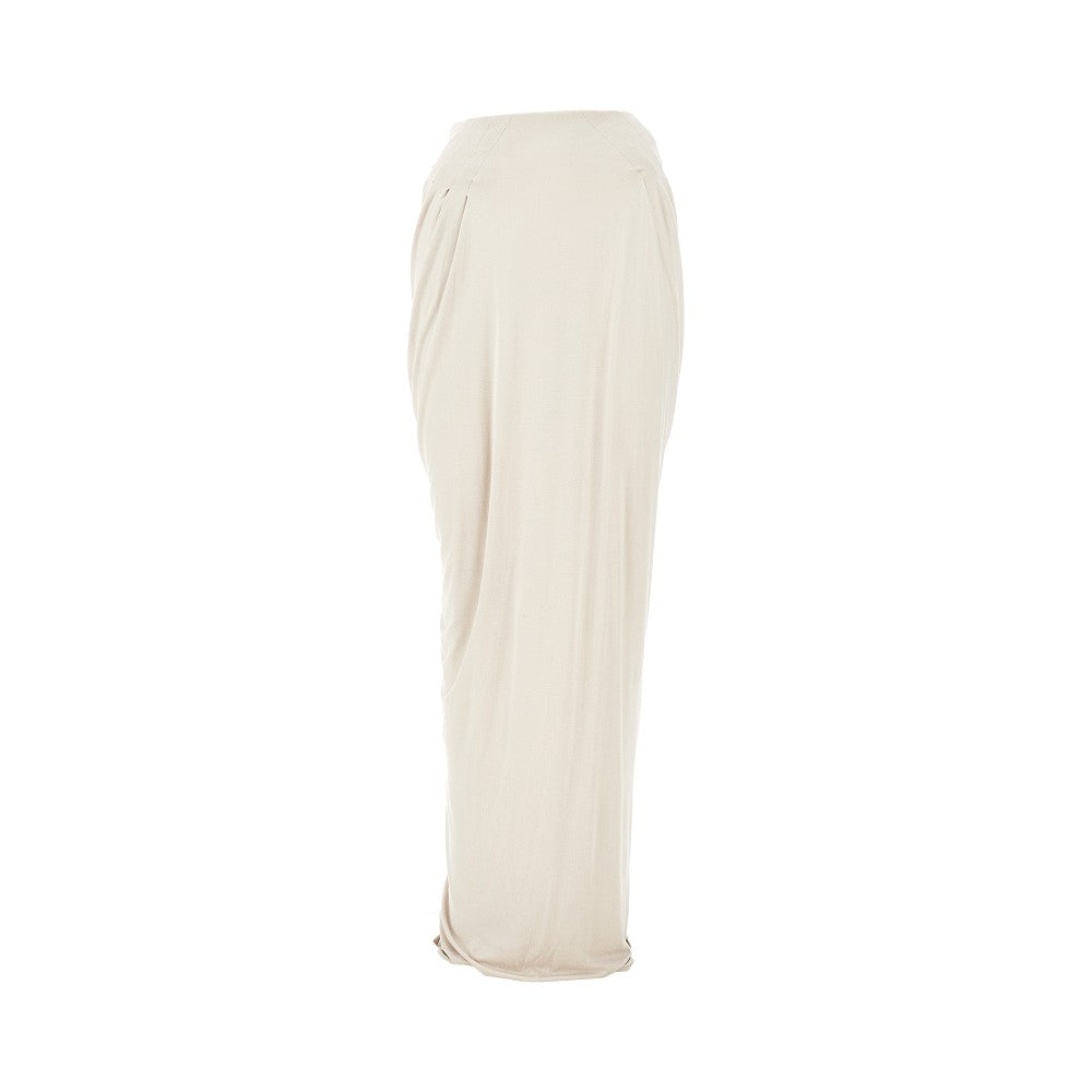 ENTIRE STUDIOS XS draped jersey long skirt