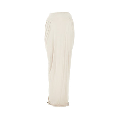 ENTIRE STUDIOS XS draped jersey long skirt