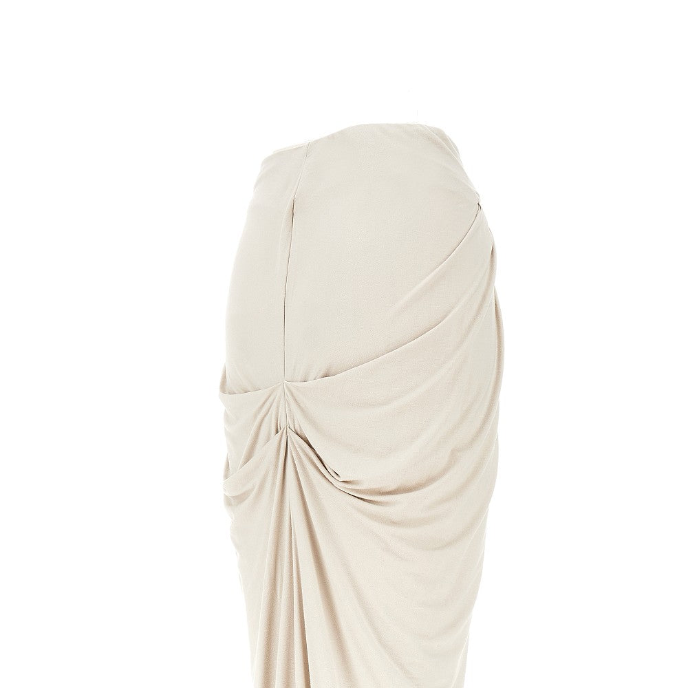 ENTIRE STUDIOS XS draped jersey long skirt