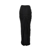 ENTIRE STUDIOS S draped jersey long skirt