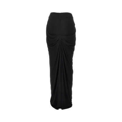 ENTIRE STUDIOS S draped jersey long skirt